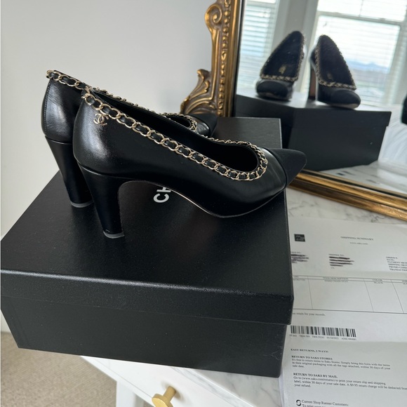 Chanel Chain Heels 36.5 - Picture 12 of 16